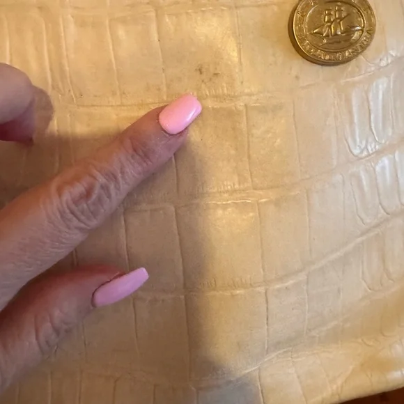 Brahmin Cecelia Croc-Embossed Bag with Bamboo Handles - Picture 4 of 16